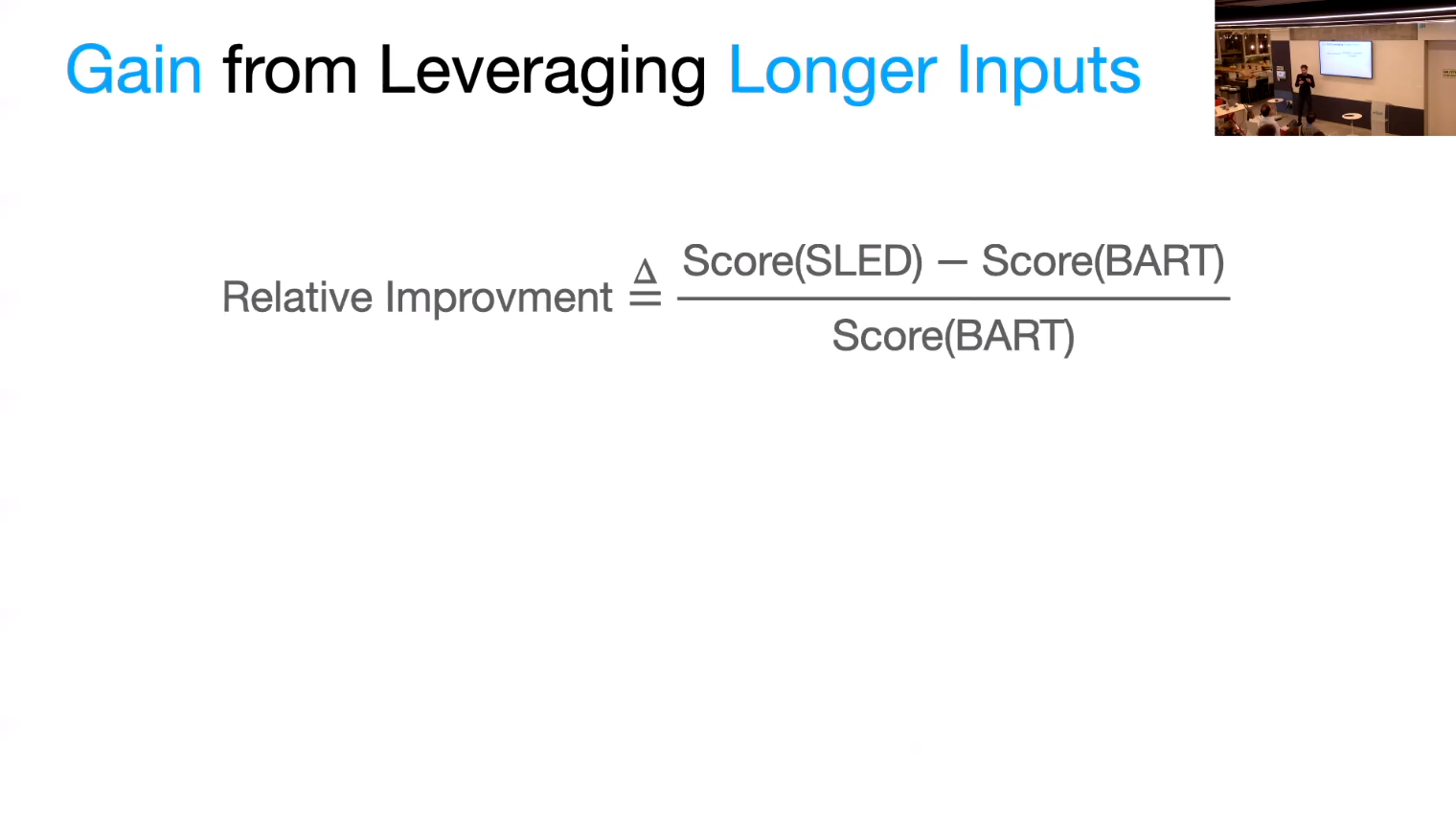 Gains Formula from longer inputs Gains